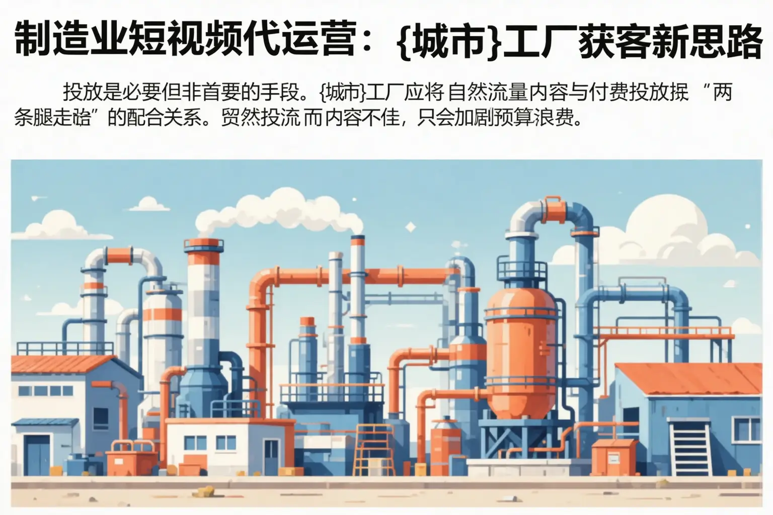制造业短视频代运营:屯溪工厂获客新思路